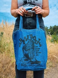 Image 2 of 'THESE BOOTS' denim bag