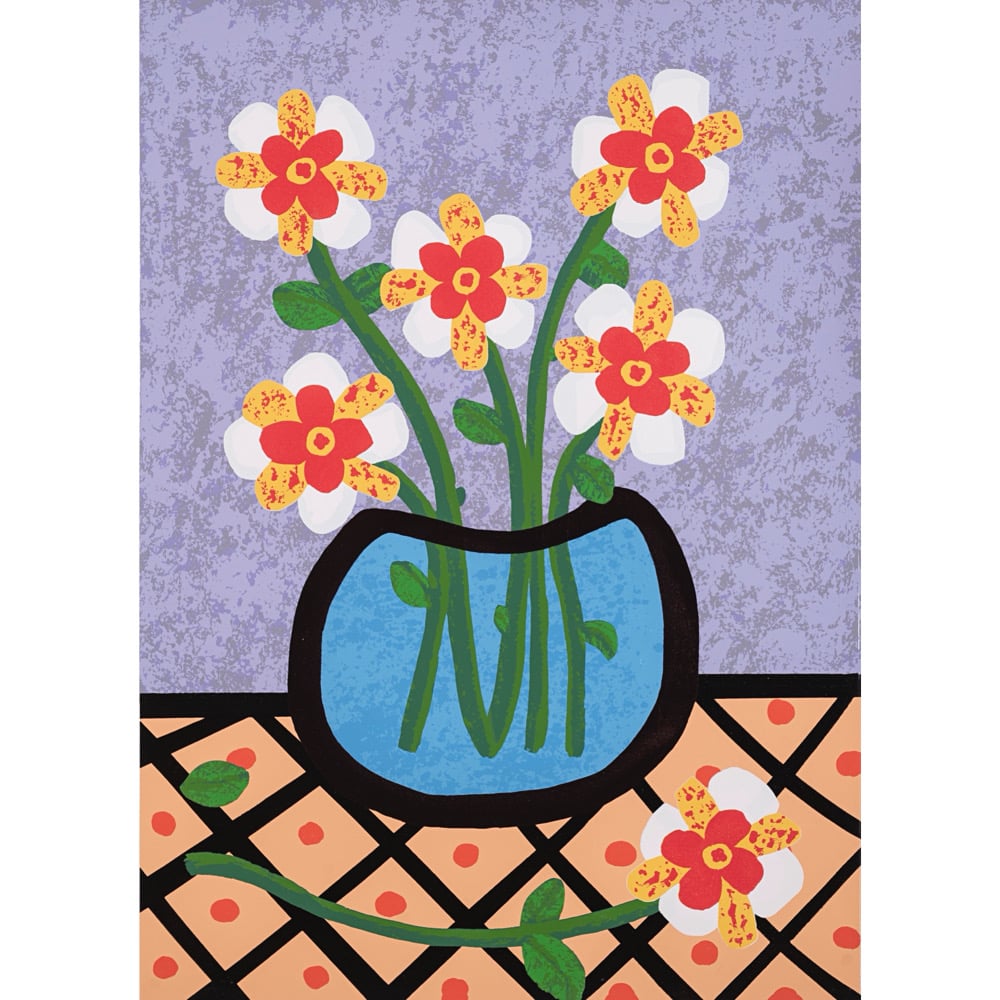 Image of "Las Flores en Agua" (silkscreen print)