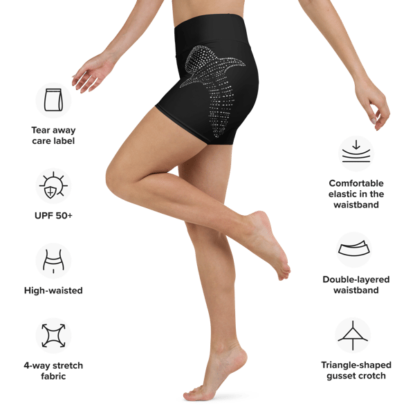 Image of Whale Shark Yoga Shorts