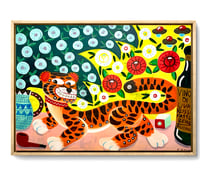 Image 1 of Una tigre con del buon vino