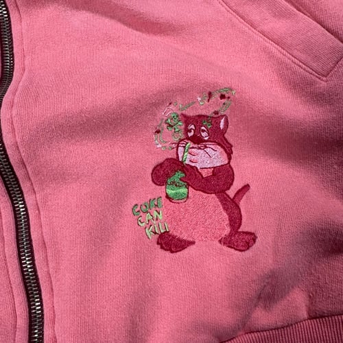 Image of 1980s Iceberg “Don’t Drug Out” Zip Up, Size Large