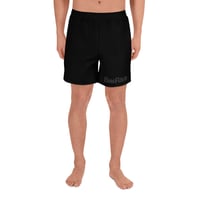 Image 1 of BOSSFITTED Black and Dark Grey Men's Athletic Long Shorts