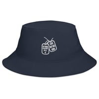 Navy/White Some Gave All Dog Tag Bucket Hat