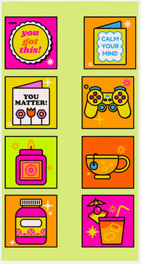 Image 1 of Glow up and Chill Sticker Sheet 