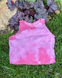 Red madder high neck crop 