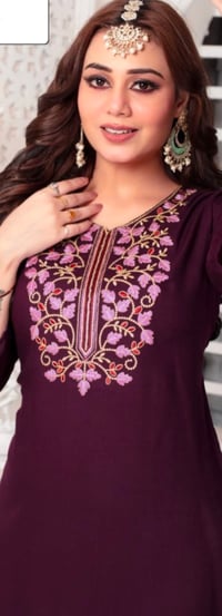 Image 3 of KSV8105-1 Pc Soft Rayon Slub Kurthi