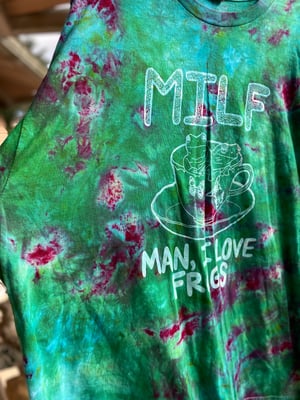 Image of 2XL MILF Man I Love Frogs Long Sleeve Tie Dye Shirt