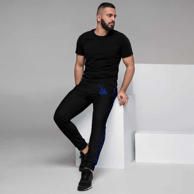 Image of YStress Exclusive Blue and Black Men's Joggers