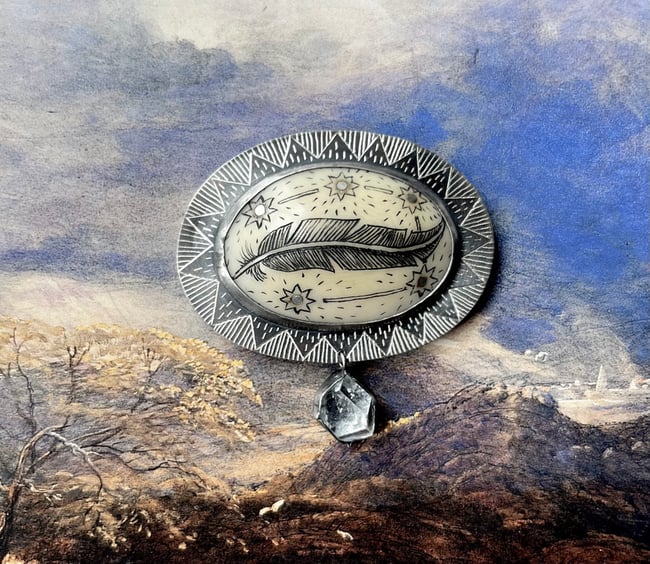 SIGNS FROM ABOVE BROOCH