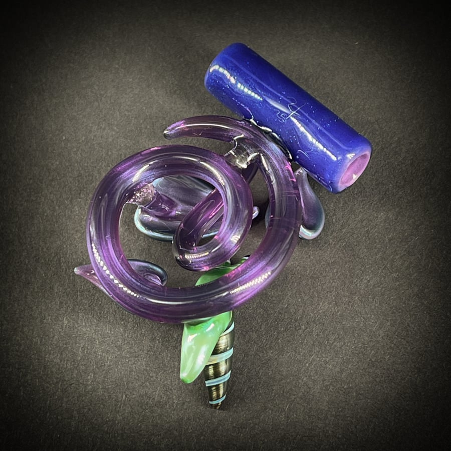 Image of Purple Vine with Snail Pendant