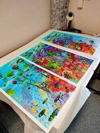 Image 5 of Secret Garden Triptych - Purchase Set or Framed Set