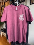 Image 4 of Tattooed Trout- Burgundy Heather