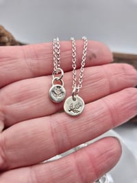 Image 1 of Thistle pebble or disc necklace