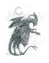 Image 2 of Cryptid Series - Print Selection 4 ( Jersey Devil / Chupacabre )