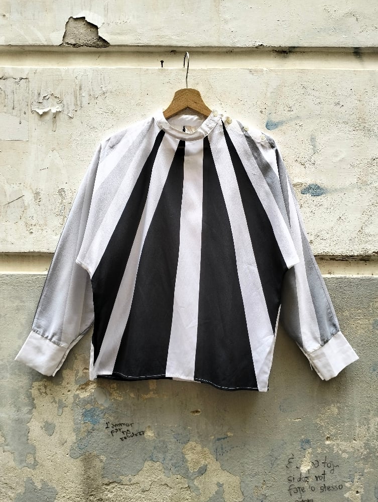 Camicia raggi con bottoncini