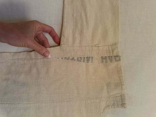 antique Oaxacan flour sack shirt 