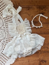 Image 5 of Hazel Newborn Romper & Tie Back