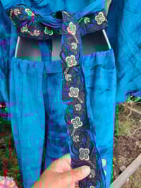 Image 8 of Athena Stevie Maxi Skirt Set Blue- waist goes to 42 inches and pulls tiny size
