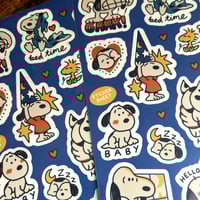 Image 2 of "FAMILIAR DOG" STICKER SHEET