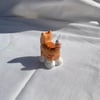 ORANGE CAT FIGURINE