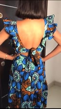 Milan African Print Cut Out Dress