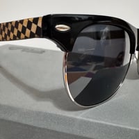 Image 3 of Checkered Silver Frame Sunglasses 
