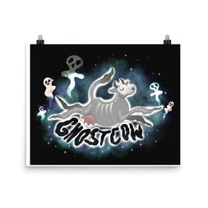 Ghost Cow Art Poster