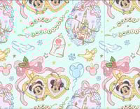 PREORDER Pastel Xmas Puffsleeve dress