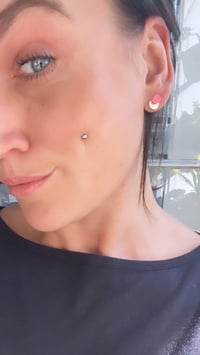 Image 5 of Náušnice Mini bee Lososové & Baby blue