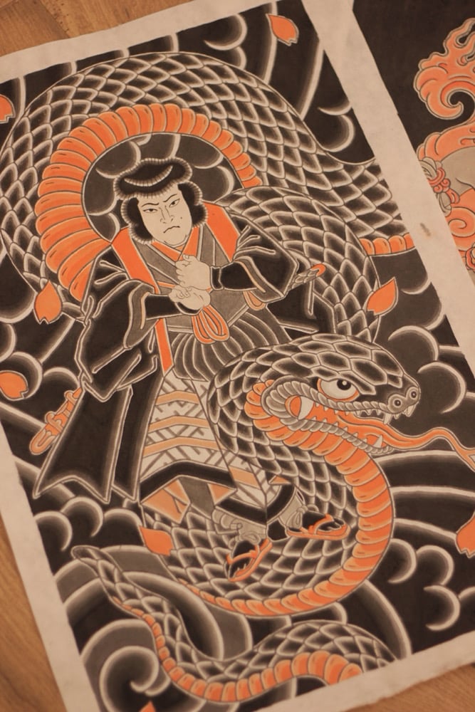 Hero and snake