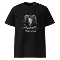 Image 1 of Mike Tod Ram Skull Unisex Organic Cotton T-Shirt