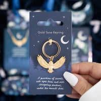 Image 1 of Night Owl Metal Keyring
