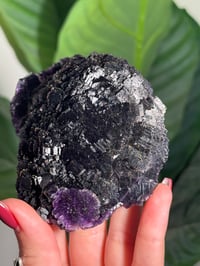Image 2 of DEEP PURPLE DISCO BALL FLUORITE -CHINA-