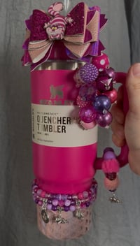 Image 3 of  Cheshire Cat Alice in Wonderland inspired Tumbler Accessorie Set