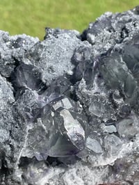 Image 14 of Transparent Phantom Fluorite On Druzy Quartz Matrix  #1803