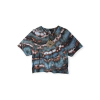 Image 1 of S Crop Tee in Ember Ice Dye #2