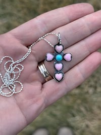 Image 2 of The Wildflower Cross Necklace