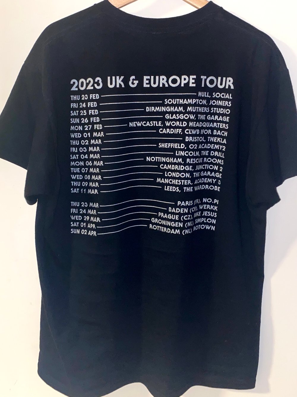 UK/EU ‘23 Tour T-Shirt - Black