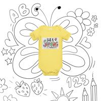 Image 2 of Baby short sleeve one piece (SHE IS STRONG)