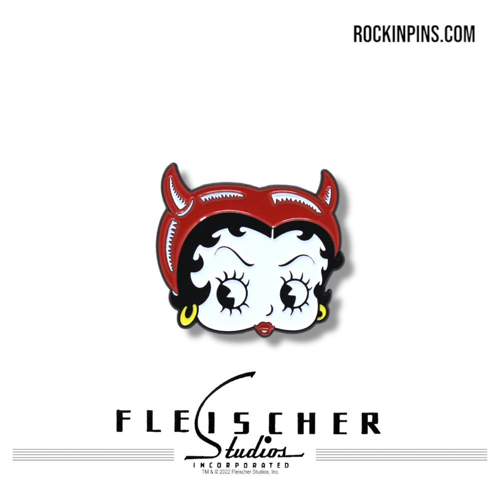 Betty Boop - Lil Devil Head Enamel Pin | Rockin Pins Betty Boop - Lil Devil Head Enamel Pin | Rockin Pins