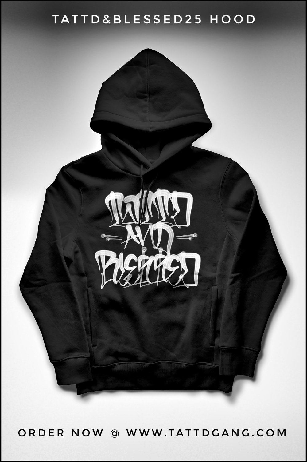 40% off!!! Tattd&Blessed black&white Hoodie!!! 