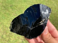 Image 6 of Raw Black Obsidian Chunk #1813