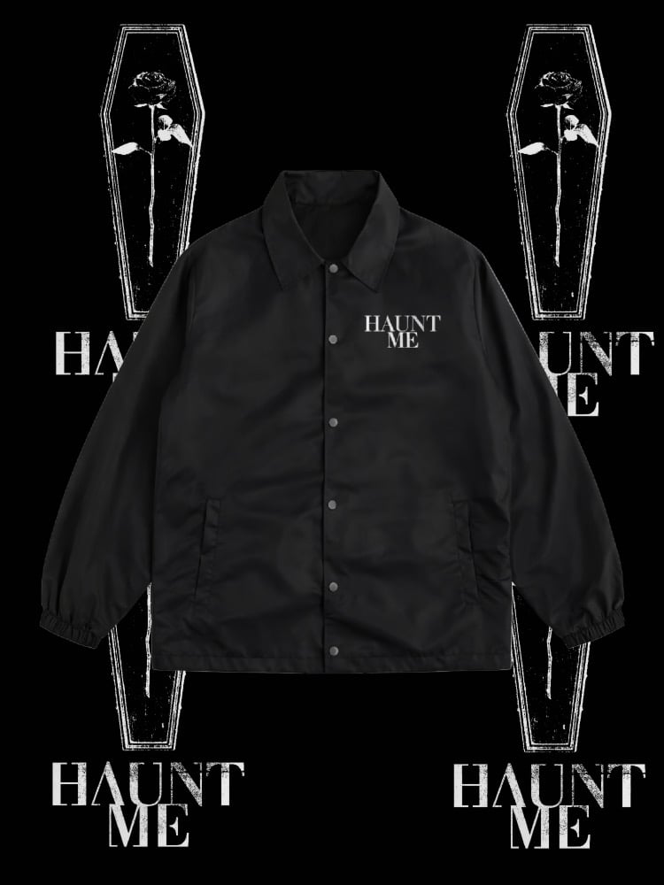 Haunt Me Coffin Logo Windbreaker
