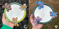 Image 3 of Fused glass flower mirrors