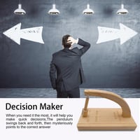 Image 5 of Decision Maker Pendulum Magnetic Wooden Decision Maker Pendulum Swing Decision Maker Pendulum To Fin