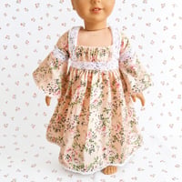 Lana long dress in peach floral 