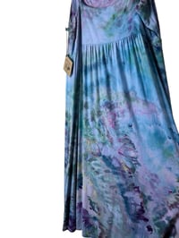 Image 11 of XL Jersey Knit Long Sundress in Mermaid Watercolor Ice Dye