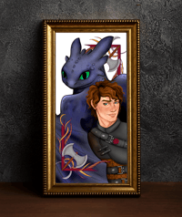 Image 1 of How to train your dragon fanart print