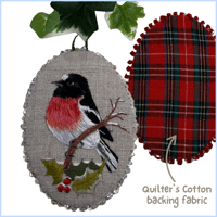 Image 1 of The Scarlett Australasian Robin Hanging Ornament