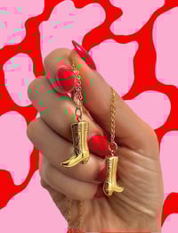Image 1 of COWBOY BOOT NECKLACE